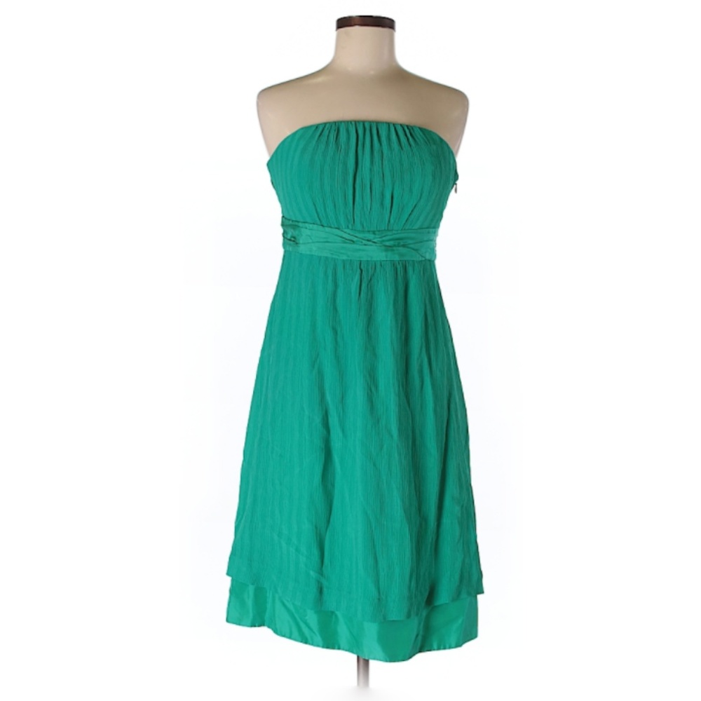 Anthropologie Moulinette Soeurs Green Silk Dress